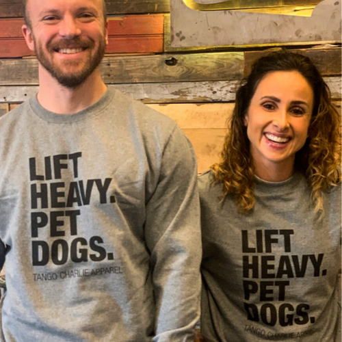 Lift Heavy. Pet Dogs. - Crewneck