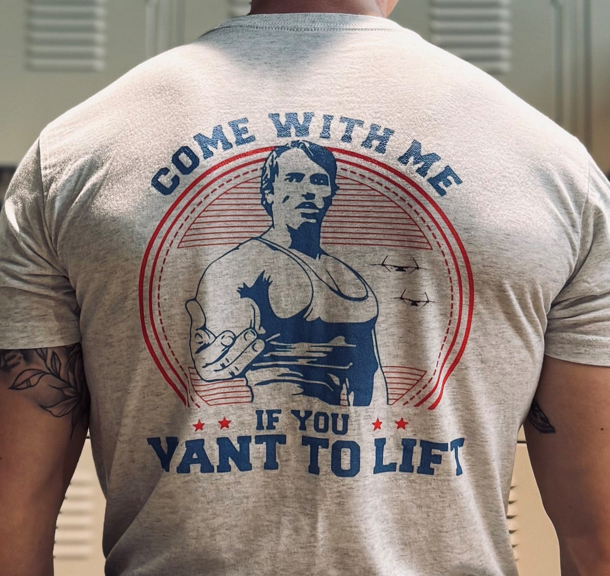 Arnold Lifting Workout Triblend T-Shirt