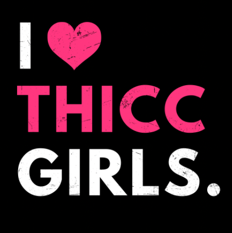 I ❤️ THICC GIRLS - Tee Shirts military apparel sticker patch aviation funny custom usmc navy best military aviation apparel patches and motto gym workout garage flags t-shirt mens