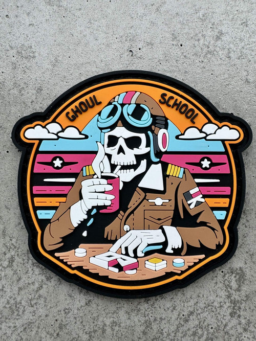 Ghoul School Military Aviation Patch Patch military apparel sticker patch aviation funny custom usmc navy best military aviation apparel patches and motto gym workout garage flags t-shirt mens