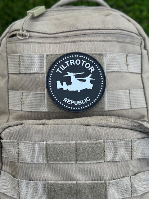 Tiltrotor Republic V-22 Osprey PVC Aviation Military Patch