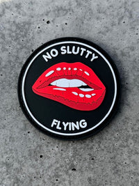 No Slutty Flying Military Aviation PVC Patch Patch military apparel sticker patch aviation funny custom usmc navy best military aviation apparel patches and motto gym workout garage flags t-shirt mens